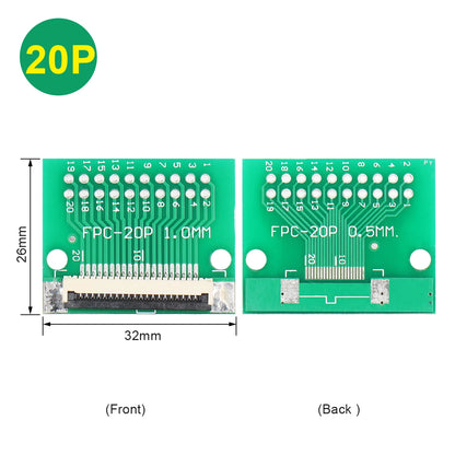 FPC Adapter Plate 6–40Pin to 2.54mm Straight Plug for 1.0mm Cable PCB
