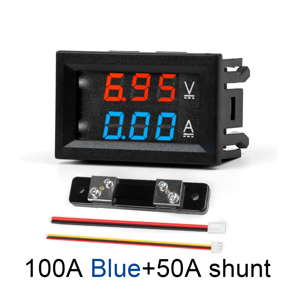 DC Dual Display Digital Voltmeter and Ammeter 0-100V 1A–100A LED Module DSN-VC288