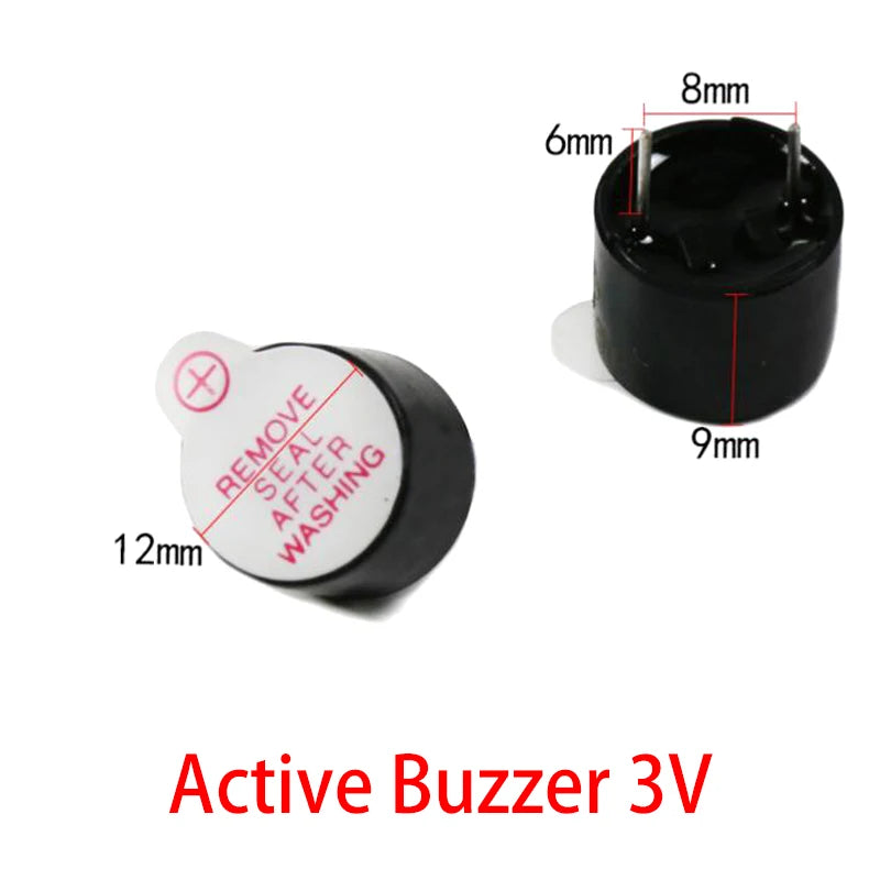 5pcs Active Buzzer 3V 5V 12V Magnetic Continuous Beep Tone Module for Arduino Projects