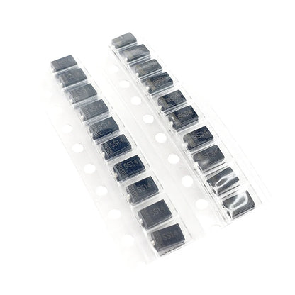 70pcs/lot SMD and Standard Diode Assortment Kit 7 Values 1N4001–1N4007 SS14 US1M RS1M SS34