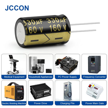 Aluminum Electrolytic Capacitor 160V 330uF High Frequency Low ESR Low Resistance