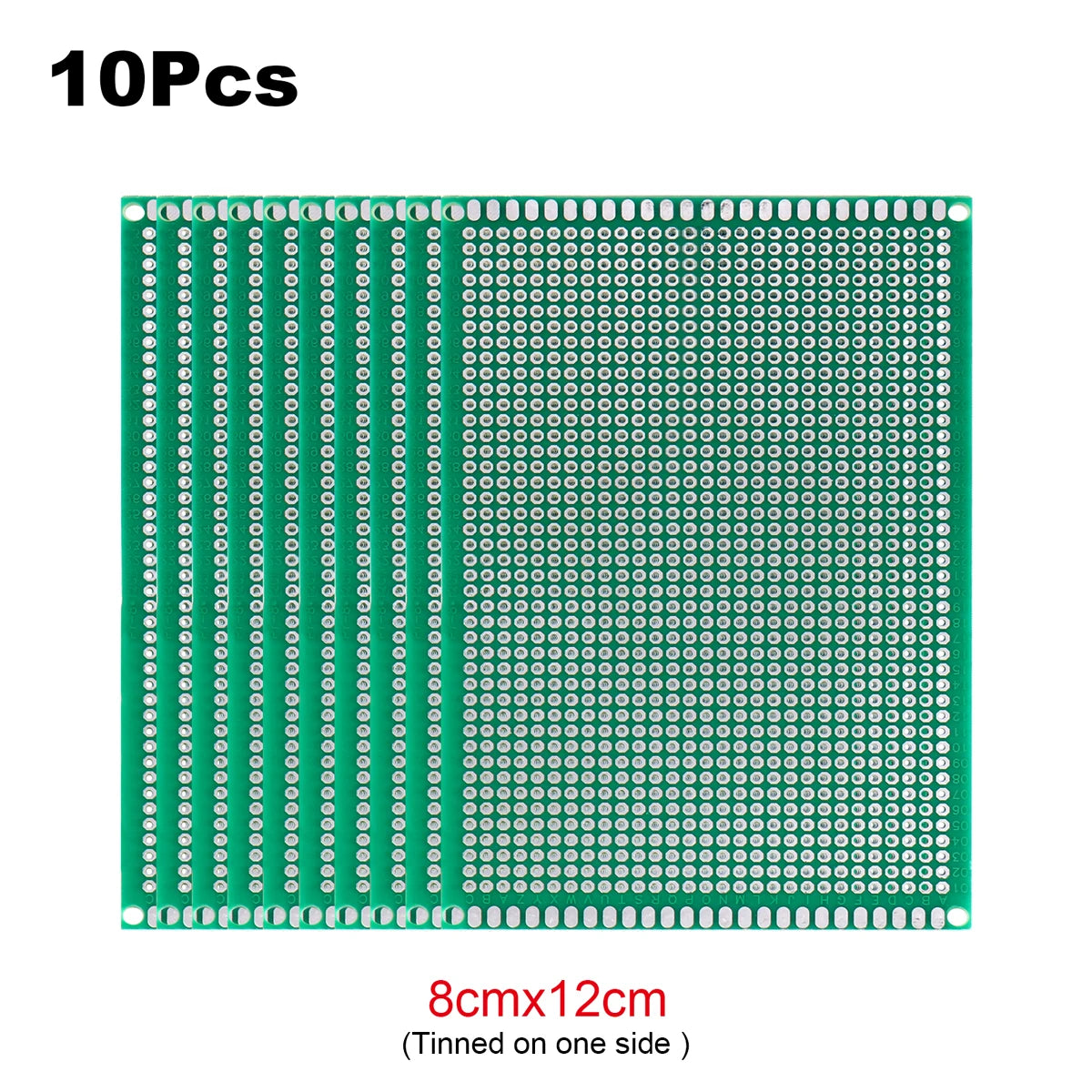 PCB Stripboard Prototype Board Single-Side Universal Prototyping 2x8, 3x7, 4x6, 5x7, 6x8, 7x9, 8x12, 9x10 Soldering