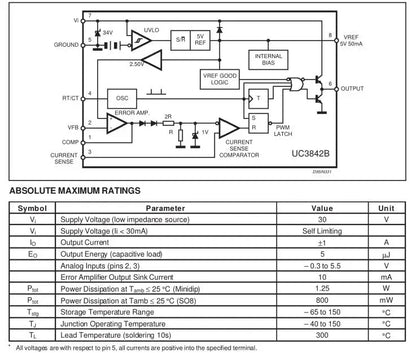 5PCS UC3845 SOP-8 PWM Controller SMD IC Chipset for Switch Mode Power Supply and DC-DC Converters