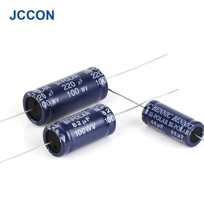 100V Horizontal Superior Electrolytic Audio Capacitor for Speaker Frequency Divider