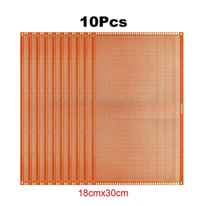 PCB Prototype Board 18x30cm Universal DIY Matrix Single-Row Continuous Hole Soldering Plate