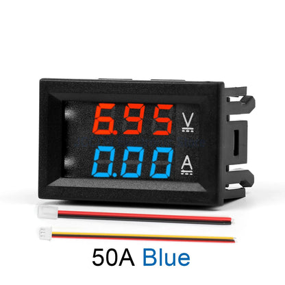DC Dual Display Digital Voltmeter and Ammeter 0-100V 1A–100A LED Module DSN-VC288
