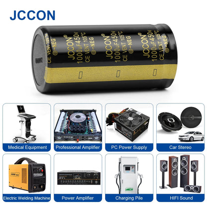 Audio Electrolytic Capacitor 450V 100UF 150UF 180UF 330UF 470UF 820UF High Frequency Low ESR for HiFi Amplifier Speaker