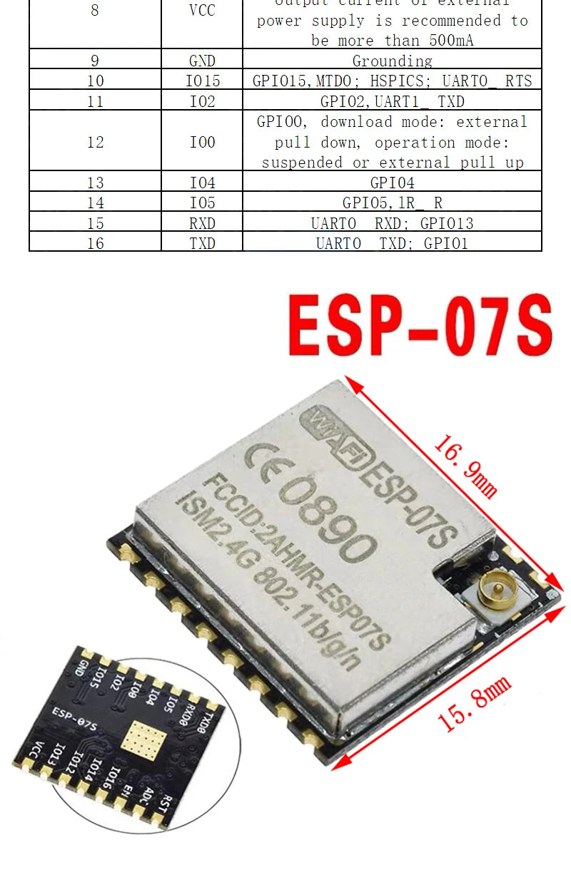 ESP8266 / ESP32 Serial WiFi Wireless Module Transceiver for Arduino and IoT Projects