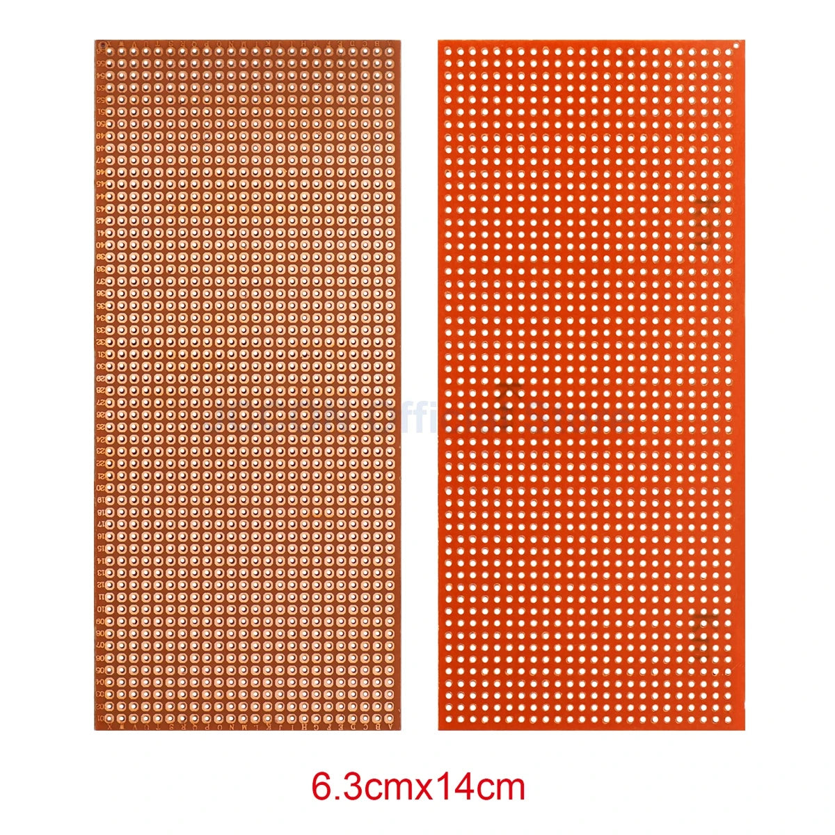 Bakelite PCB Prototype Board Single-Side Copper Experimental Circuit 5x7, 5x10cm Yellow