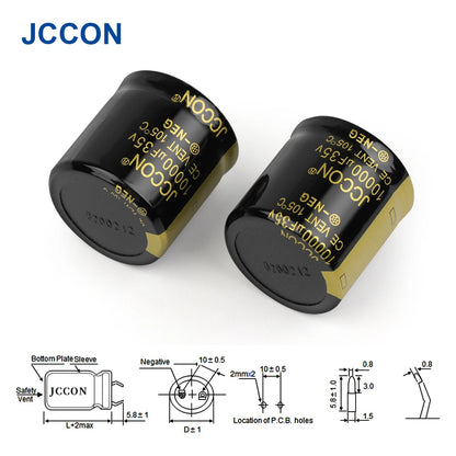 Audio Electrolytic Capacitor 35V 10000uF 22000uF 47000uF Low ESR High Frequency for Hifi Amplifier Speaker