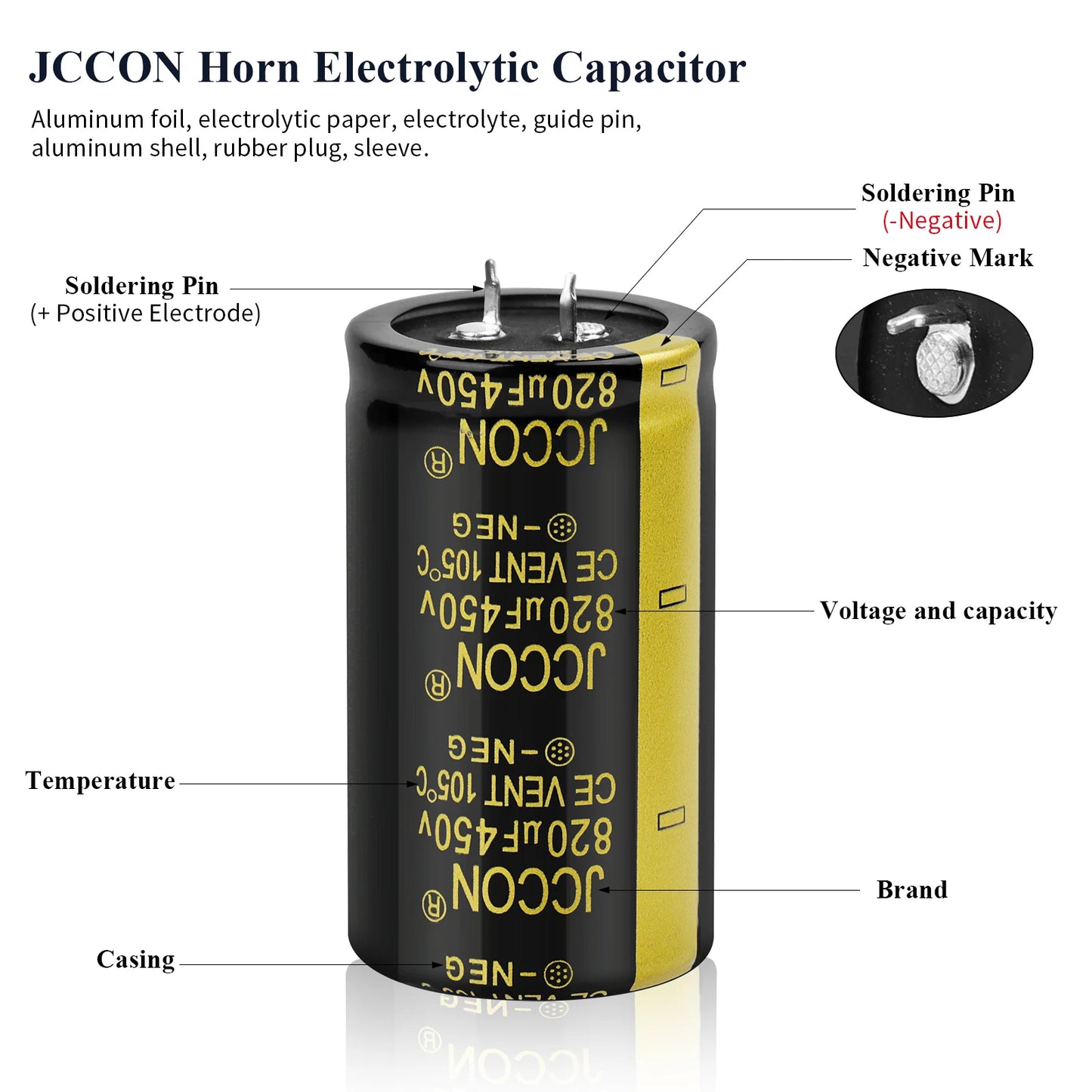 Audio Electrolytic Capacitor 250V 220UF-1000UF High Frequency Low ESR for HiFi Amplifier