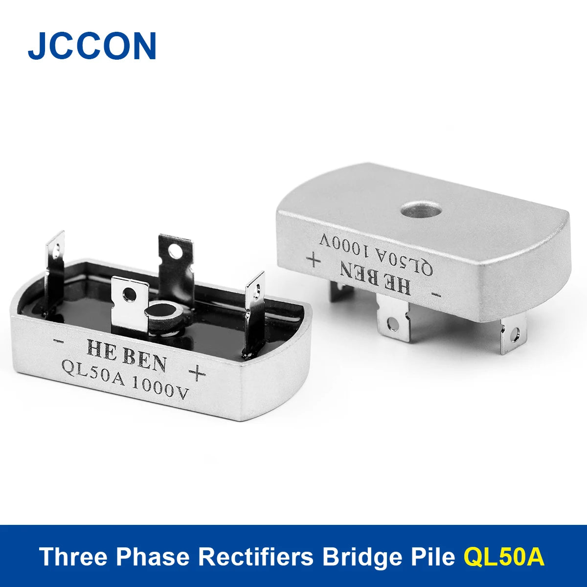 Three Phase PWM Rectifier QL50A Bridge Diode 50A Aluminum Case for Industrial Power Supply