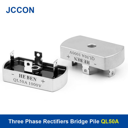 Three Phase PWM Rectifier QL50A Bridge Diode 50A Aluminum Case for Industrial Power Supply