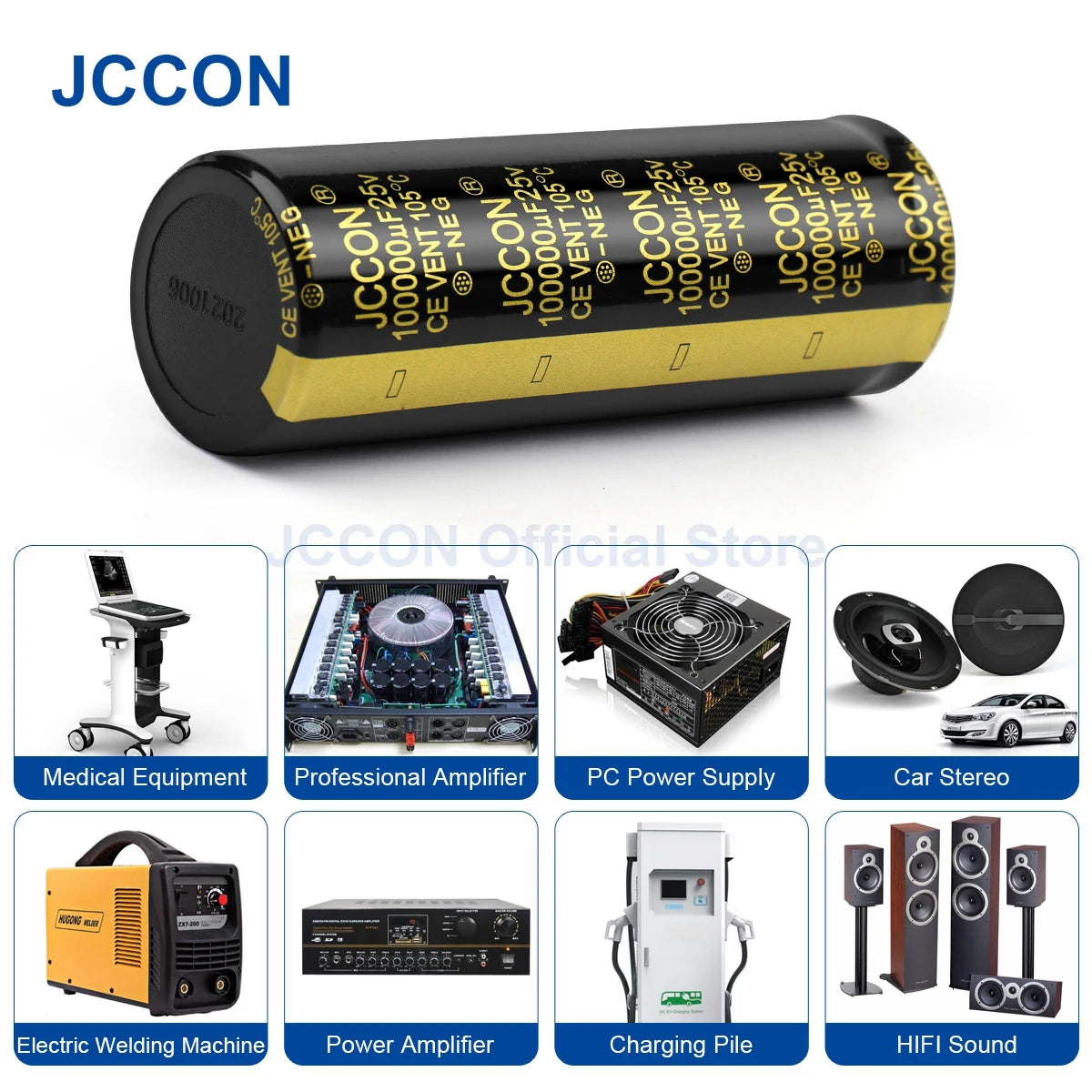 Audio Electrolytic Capacitor 25V 10000UF-47000UF High Frequency Low ESR for HiFi Amplifier Speaker