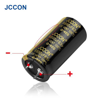 Audio Electrolytic Capacitor 63V 3300UF–22000UF Low ESR High Frequency for HiFi Amplifier Speaker