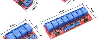 5V 12V 24V Multi-Channel Relay Module Board with Optocoupler for Arduino High/Low Level Trigger