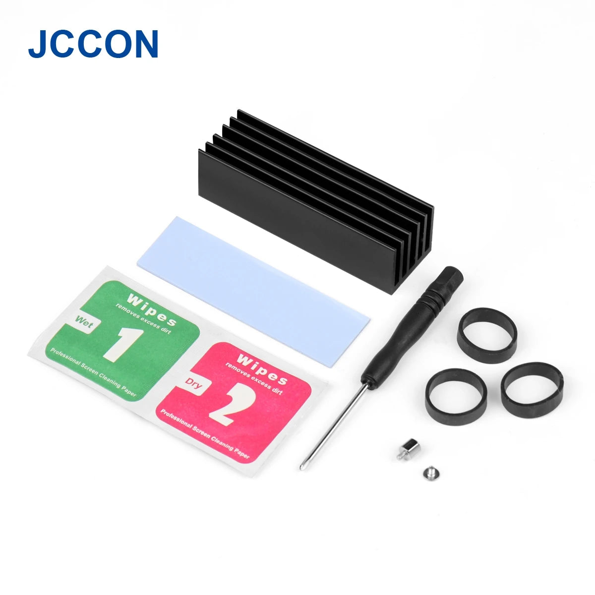 Compact Aluminum Cooling Heatsink 9x9x12mm with Adhesive Tape for Raspberry Pi 3B and IC Chips