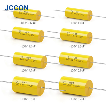 100V Axial Audio Capacitor for HiFi Crossover, Coupling & Frequency-Divided Speaker Applications