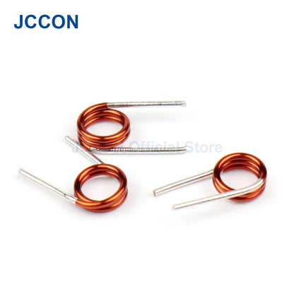 Copper Wire Air Core Inductor Coil for Remote Control and FM Circuit 0.7×3.0mm 1.5T–7.5T