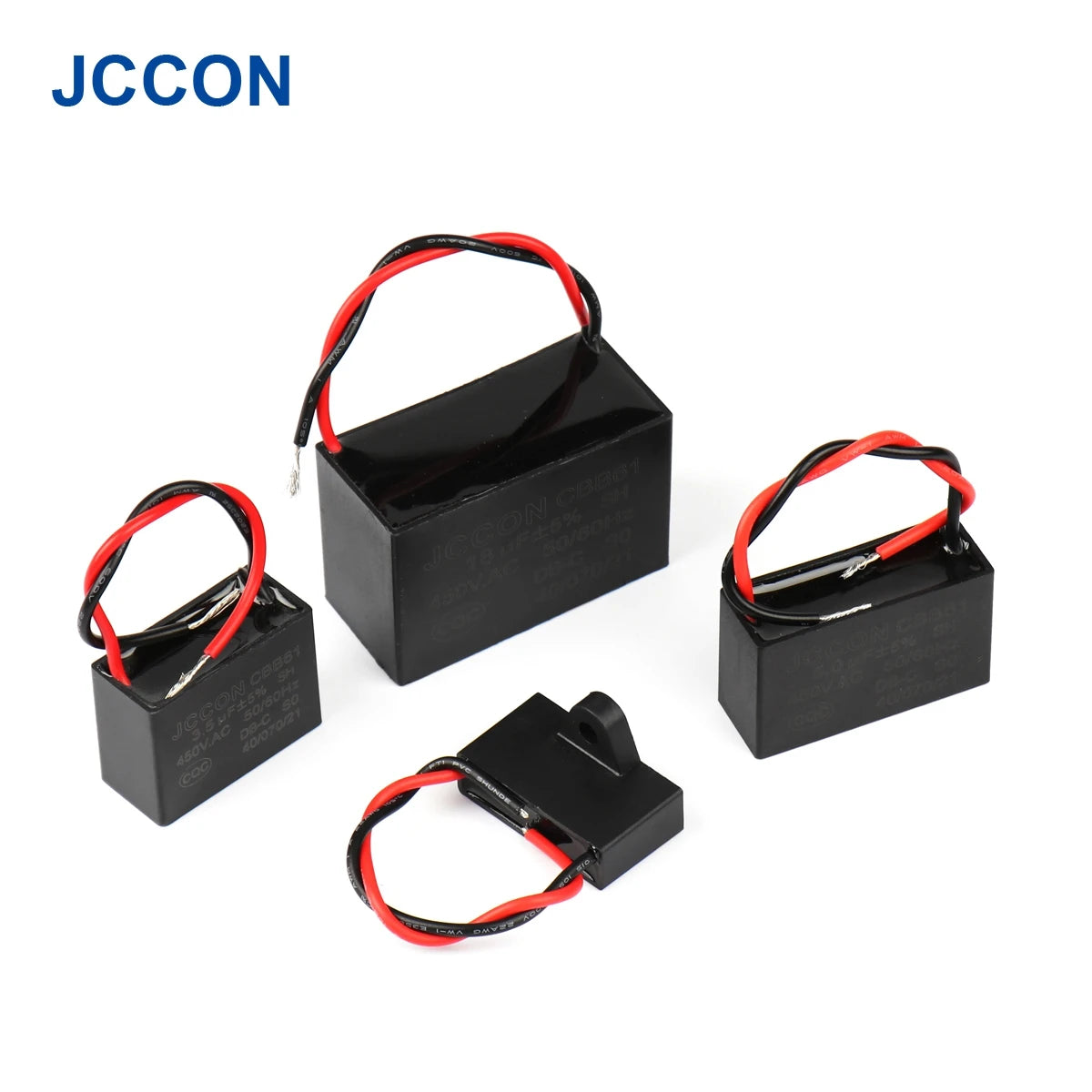 CBB61 Fan Start Capacitor for Ceiling and Table Fans, Motor Terminal Capacitor 1uF–4.5uF 450V