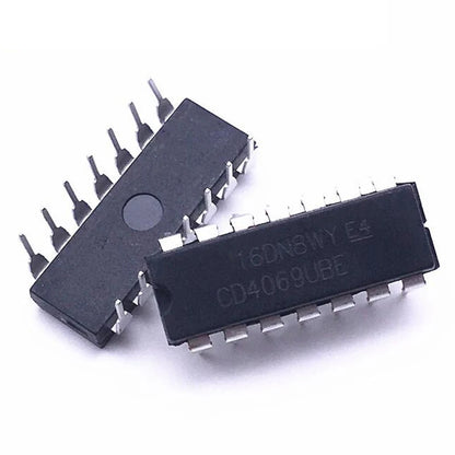 5PCS CD4069UBE DIP-14 Hex Inverter Logic IC CD4069 Series