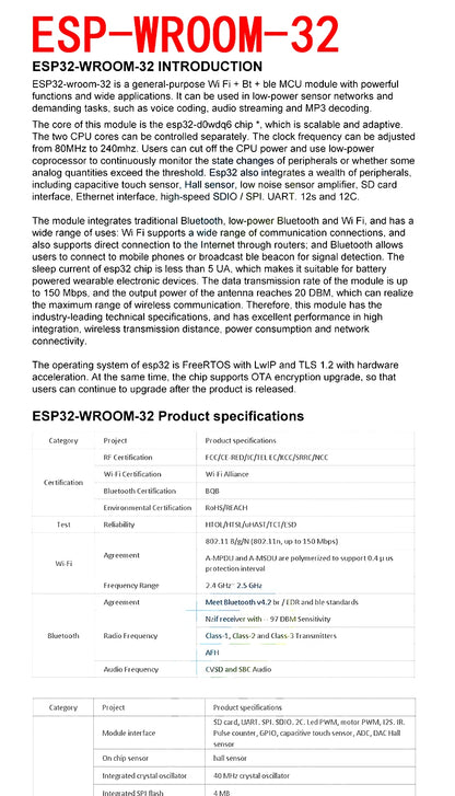 ESP8266 / ESP32 Serial WiFi Wireless Module Transceiver for Arduino and IoT Projects