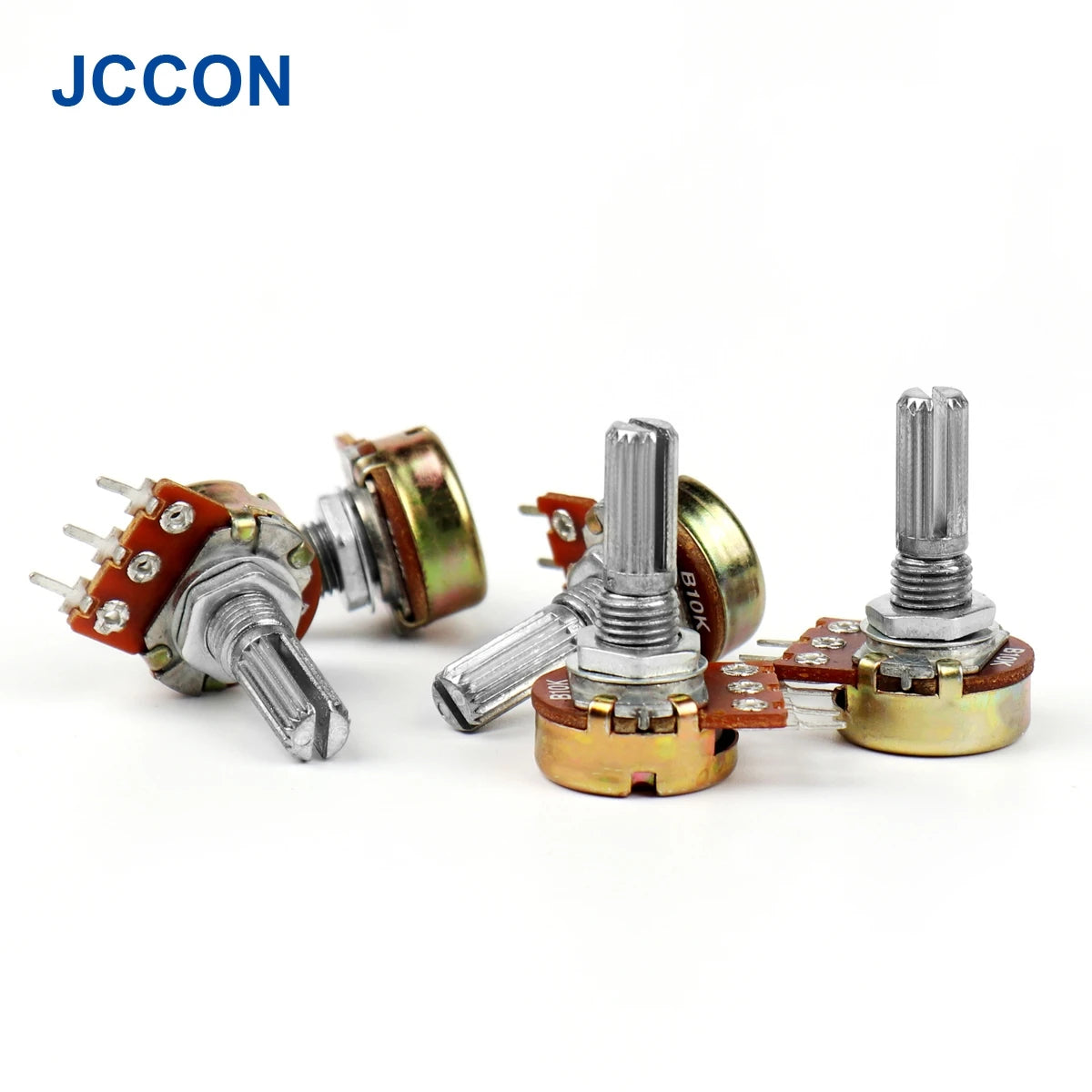 5Pcs WH148 B1K B2K B5K B10K B20K B50K B100K B500K 3Pin 20mm Shaft Amplifier Potentiometer 1K 2K 5K 10K 50K 100K 500K