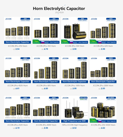 Audio Electrolytic Capacitor 80V 3300UF-10000UF High Frequency Low ESR for HiFi Amplifier Speaker