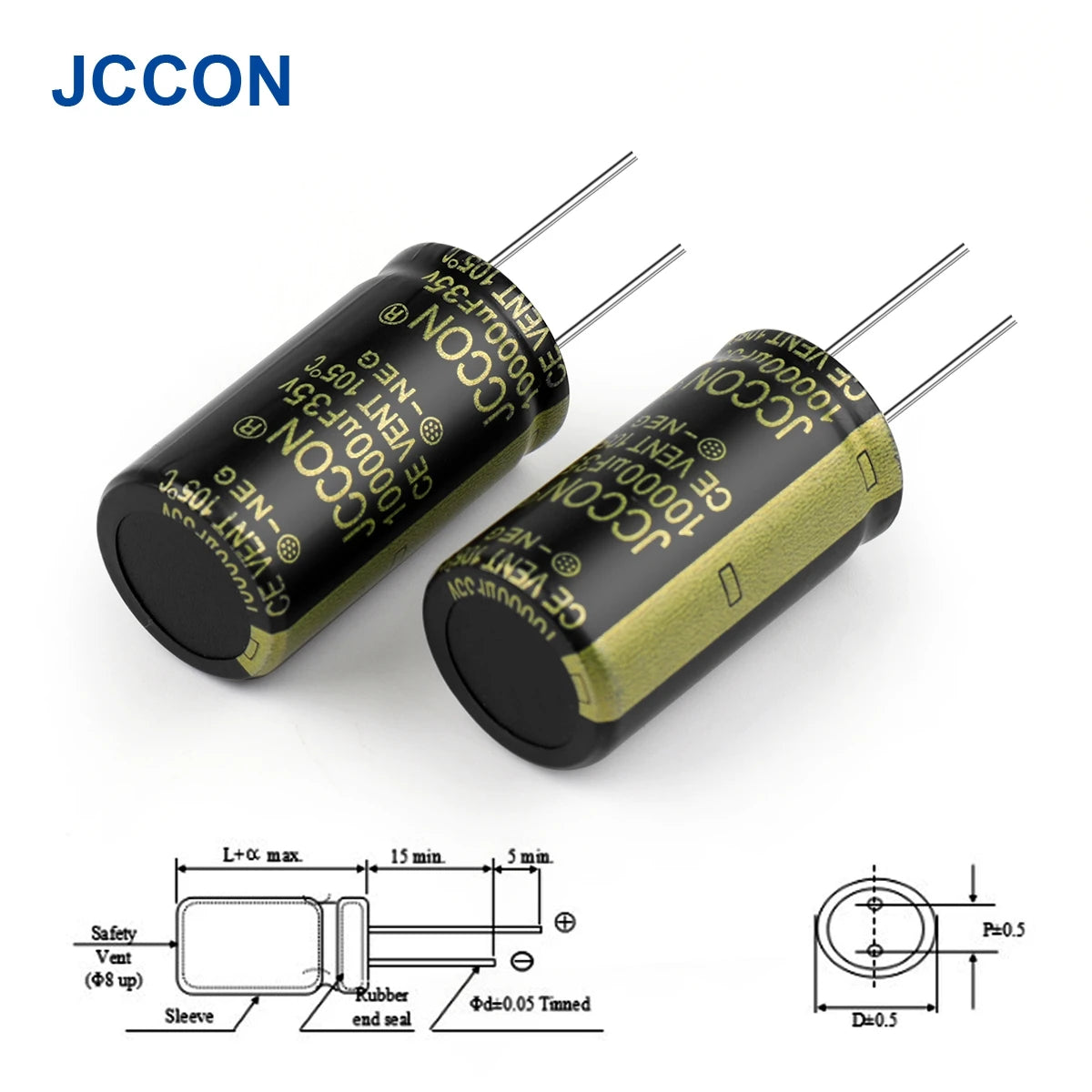 Aluminum Electrolytic Capacitor 35V 10000uF High Frequency Low ESR Low Resistance