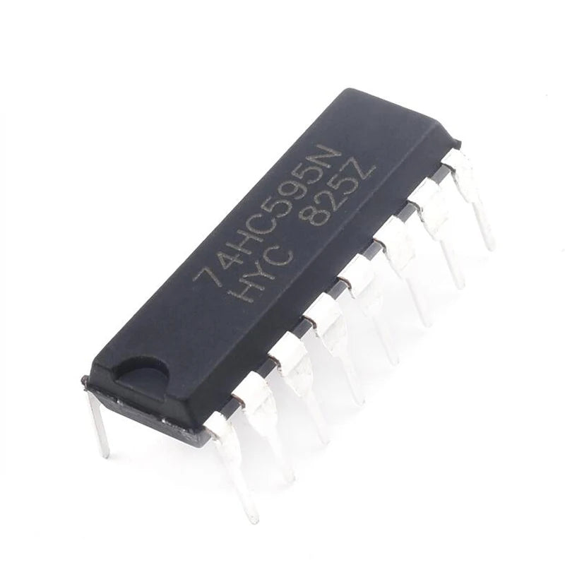 74HC595 8-Bit Shift Register IC DIP-16 – Pack of 5 (SN74HC595N)