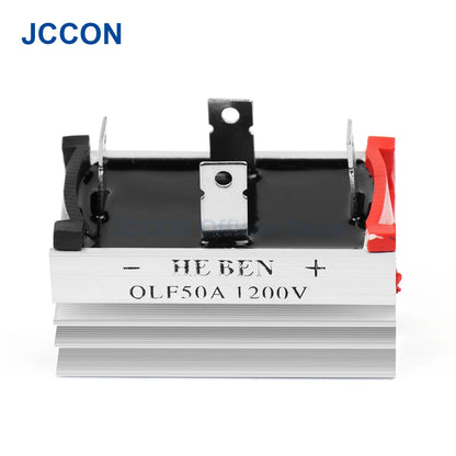 Three Phase PWM Rectifier QLF50A 1200V Bridge Diode 50A Aluminum Case for Industrial Power Supply