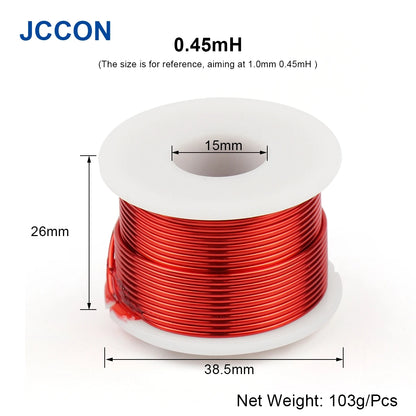 1.0mm Oxygen-Free Copper Air Core Inductor Coil 0.22mH for Speaker Crossover Frequency Divider