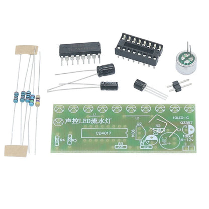 Voice Activated LED Water Light Kit CD4017 DIY Electronic Module