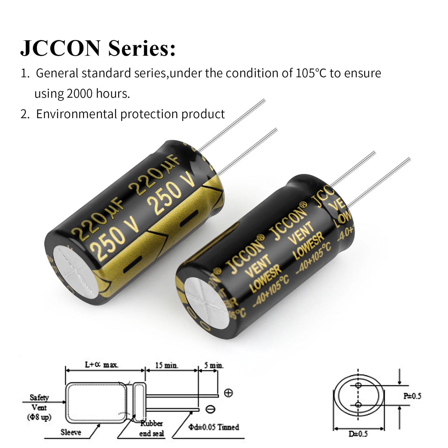 Aluminum Electrolytic Capacitor High Frequency Low ESR 25V–450V