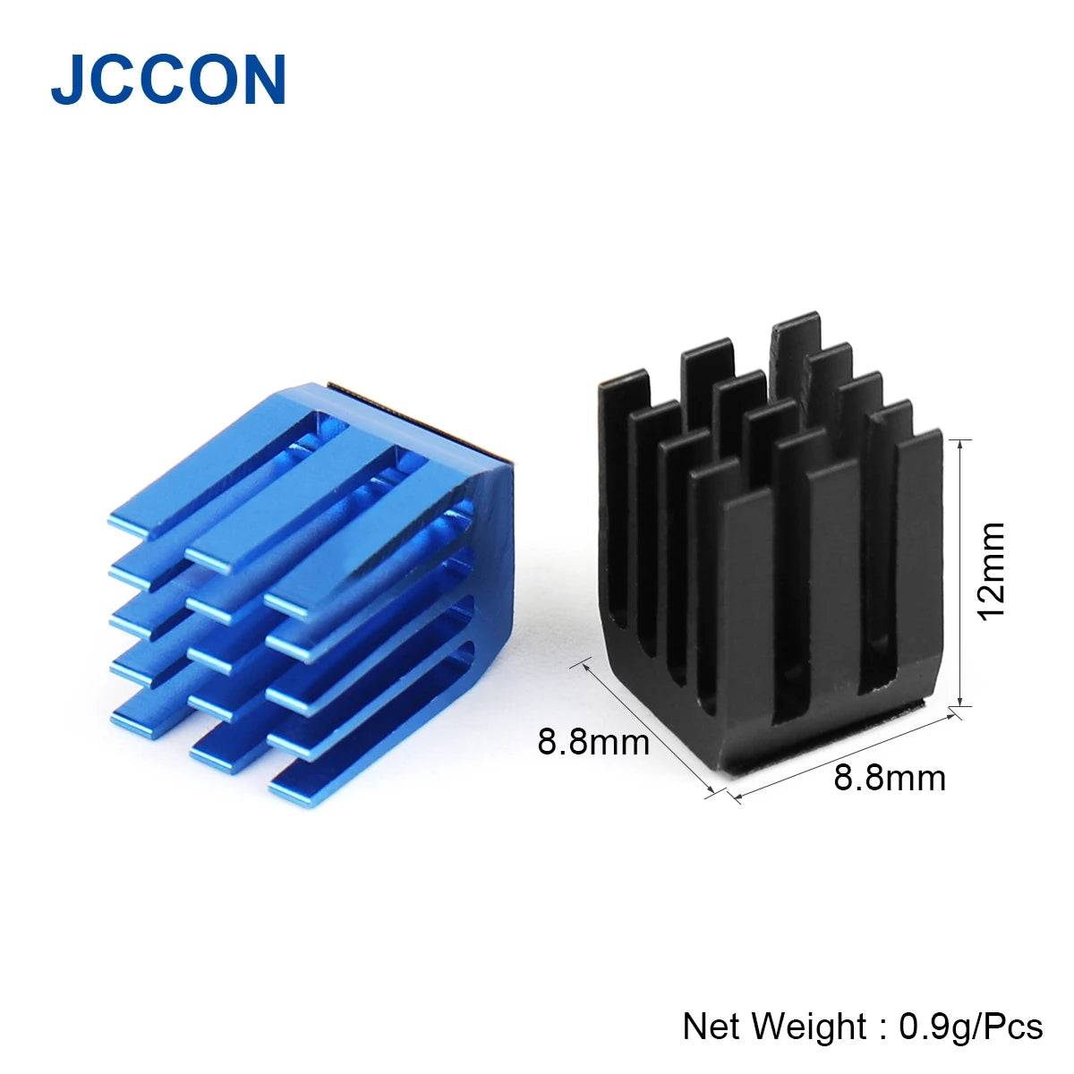 Aluminum Heatsink Radiator 9x9x12mm with Thermal Tape for IC Chips, 3D Printer, Raspberry Pi 3B