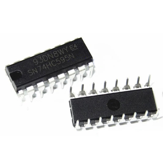 5PCS 74HC595 Shift Register IC DIP-16 SN74HC595N High-Performance Serial-to-Parallel Chip