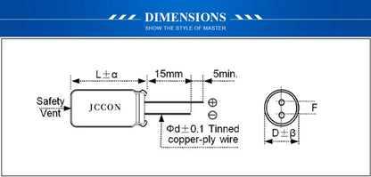 Aluminum Electrolytic Capacitor 160V 680uF High Frequency Low ESR Low Resistance