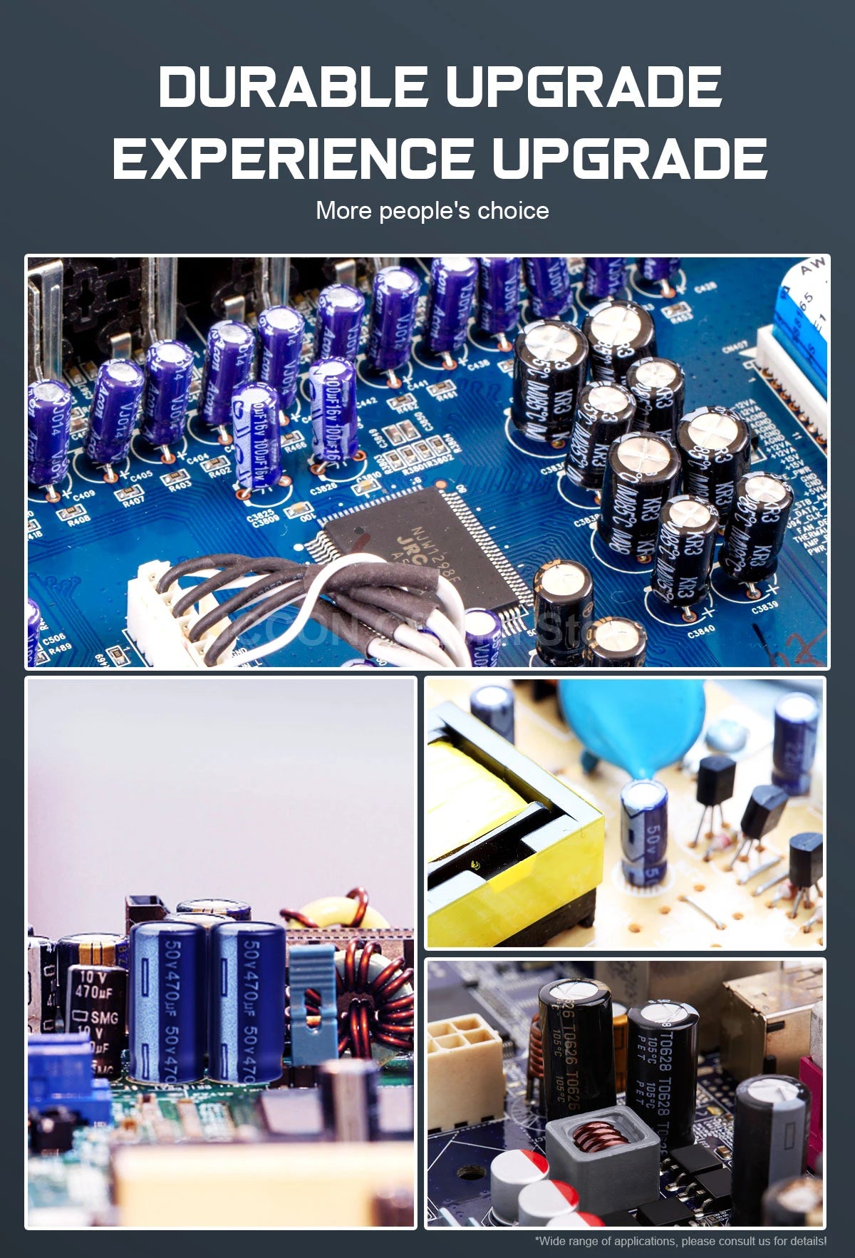 Aluminum Electrolytic Capacitor High Frequency Low ESR 16V–50V Long Service Life 7000 Hours