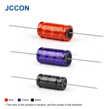 100V Horizontal SPT Polypropylene Audio Capacitor 1.5µF-5.6µF for Speaker Frequency Divider & Crossover