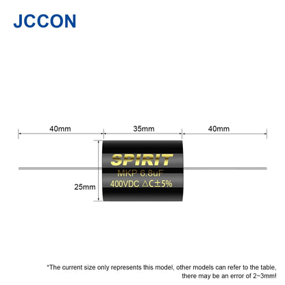 400V MKP Metallized Polypropylene Audio Capacitor 2.2µF-10µF for HiFi Frequency Divider & Speaker Applications