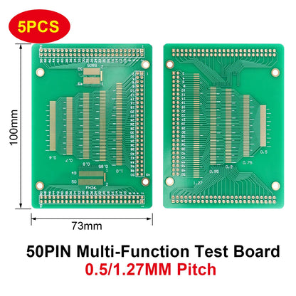 Multi-Function Transfer Test Board 50PIN 0.5–1.27mm Pitch for LCM TFT LCD