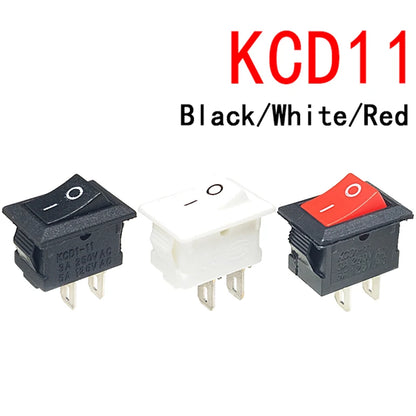 5pcs/lot 10x15mm SPST 2-Pin ON/OFF Rocker Switch KCD11