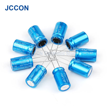100V Vertical MKP Polypropylene Audio Capacitor 1.5µF-3.3µF for Speaker Frequency Divider & Crossover
