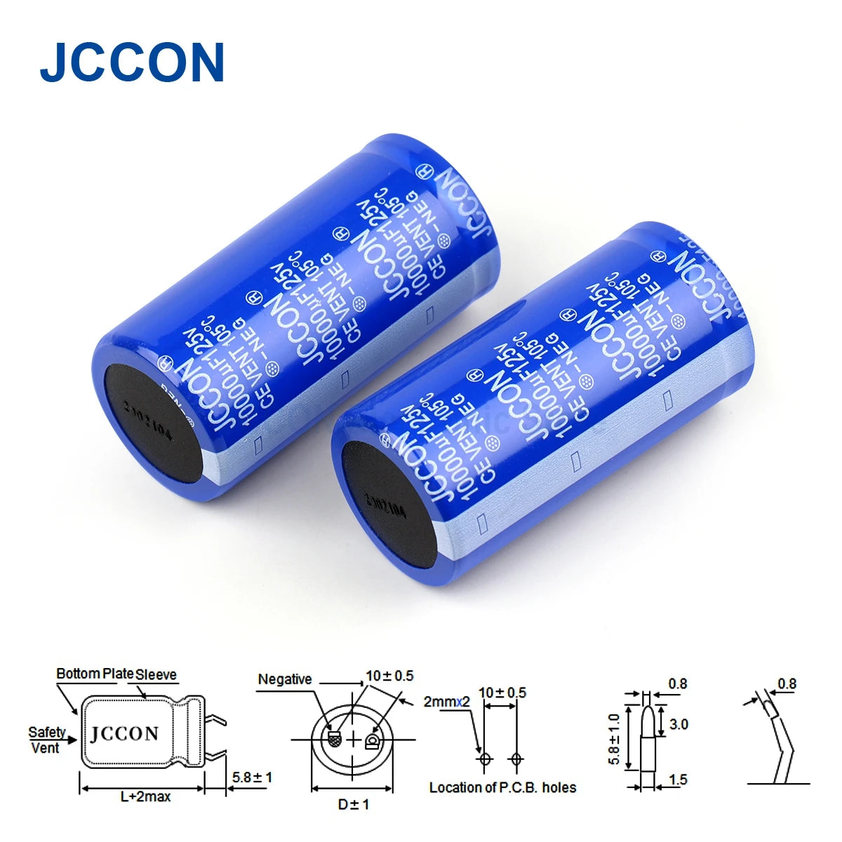 Audio Electrolytic Capacitor 125V 10000UF High Frequency Low ESR for HiFi Amplifier Speaker