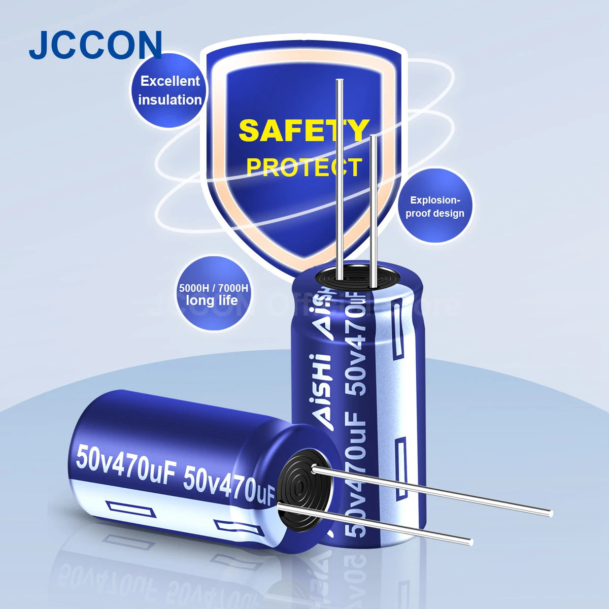 Aluminum Electrolytic Capacitor High Frequency Low ESR 16V–50V Long Service Life 7000 Hours