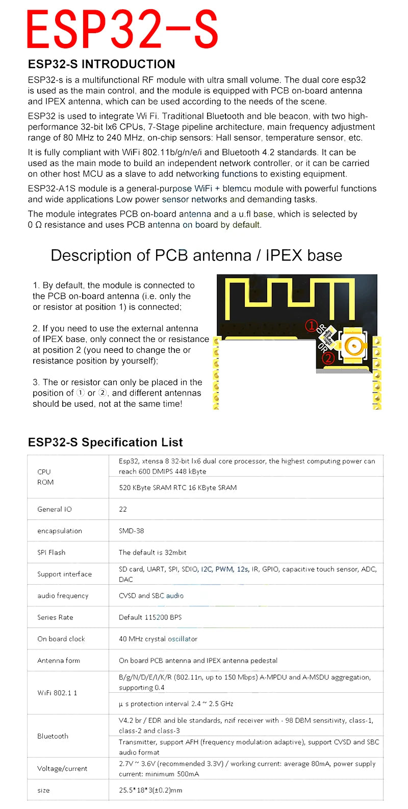 ESP8266 / ESP32 Serial WiFi Wireless Module Transceiver for Arduino and IoT Projects