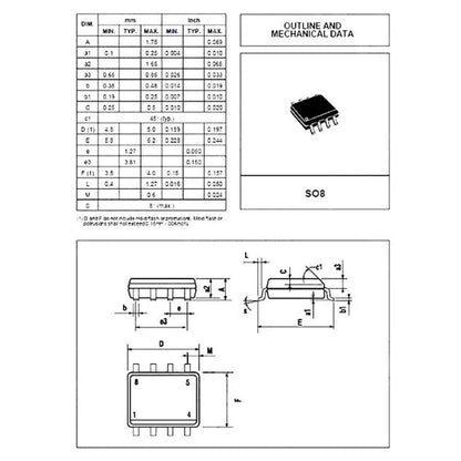 5PCS MC34063A MC34063 SOP-8 DC-DC Converter IC Chipset SMD