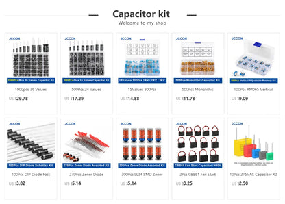 Polypropylene Film Capacitor 100V–630V 1nF–470nF Safety Correction Capacitor for Electronic Circuits