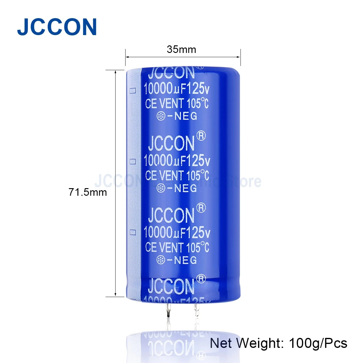Audio Electrolytic Capacitor 125V 10000UF High Frequency Low ESR for HiFi Amplifier Speaker