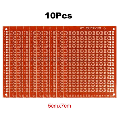 94HB Bakelite Universal PCB Prototype Board 5x7cm Perforated for DIY Electronics Soldering